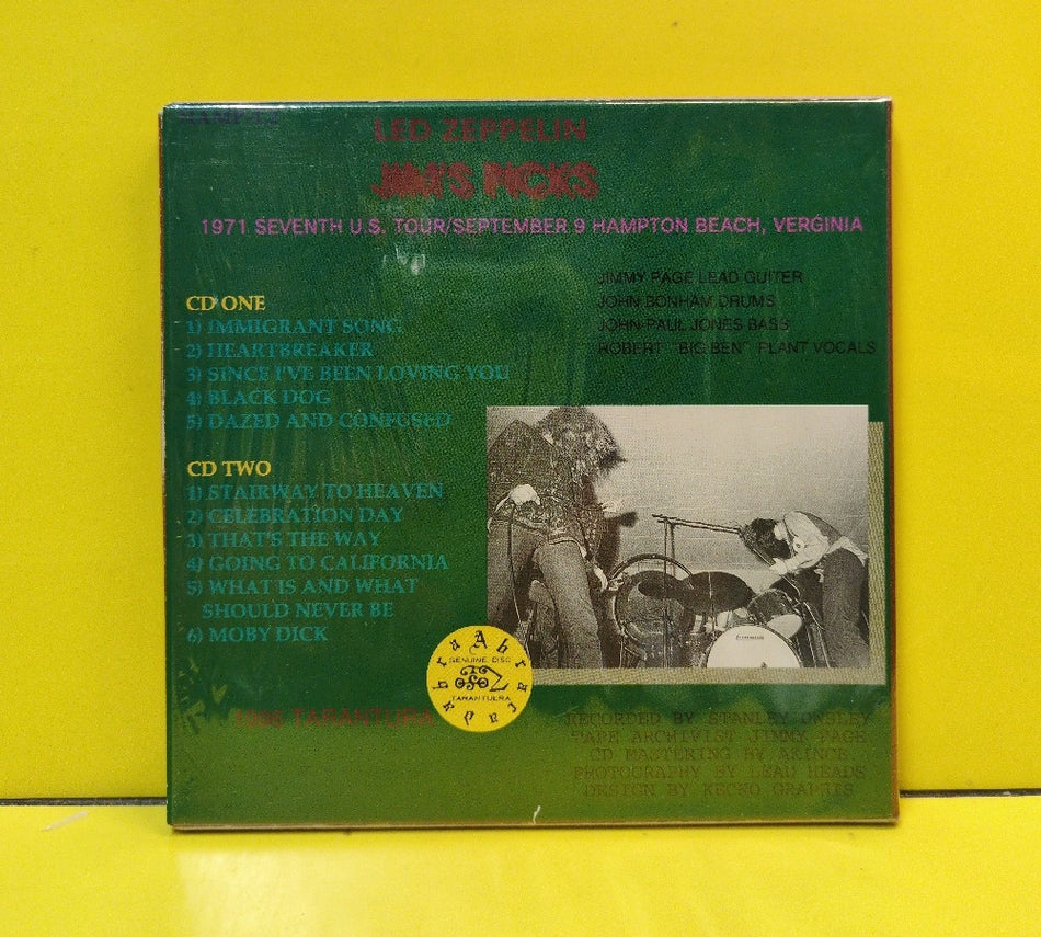 Led Zeppelin - Jim's Picks - 1996 - HAMP-1,2 - Used - EX - CDs - 2xCD - Unofficial Release - Japan Import