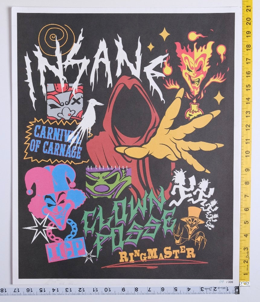 Insane Clown Posse - Joker Card Collage Limited Poster /300 - New - Art