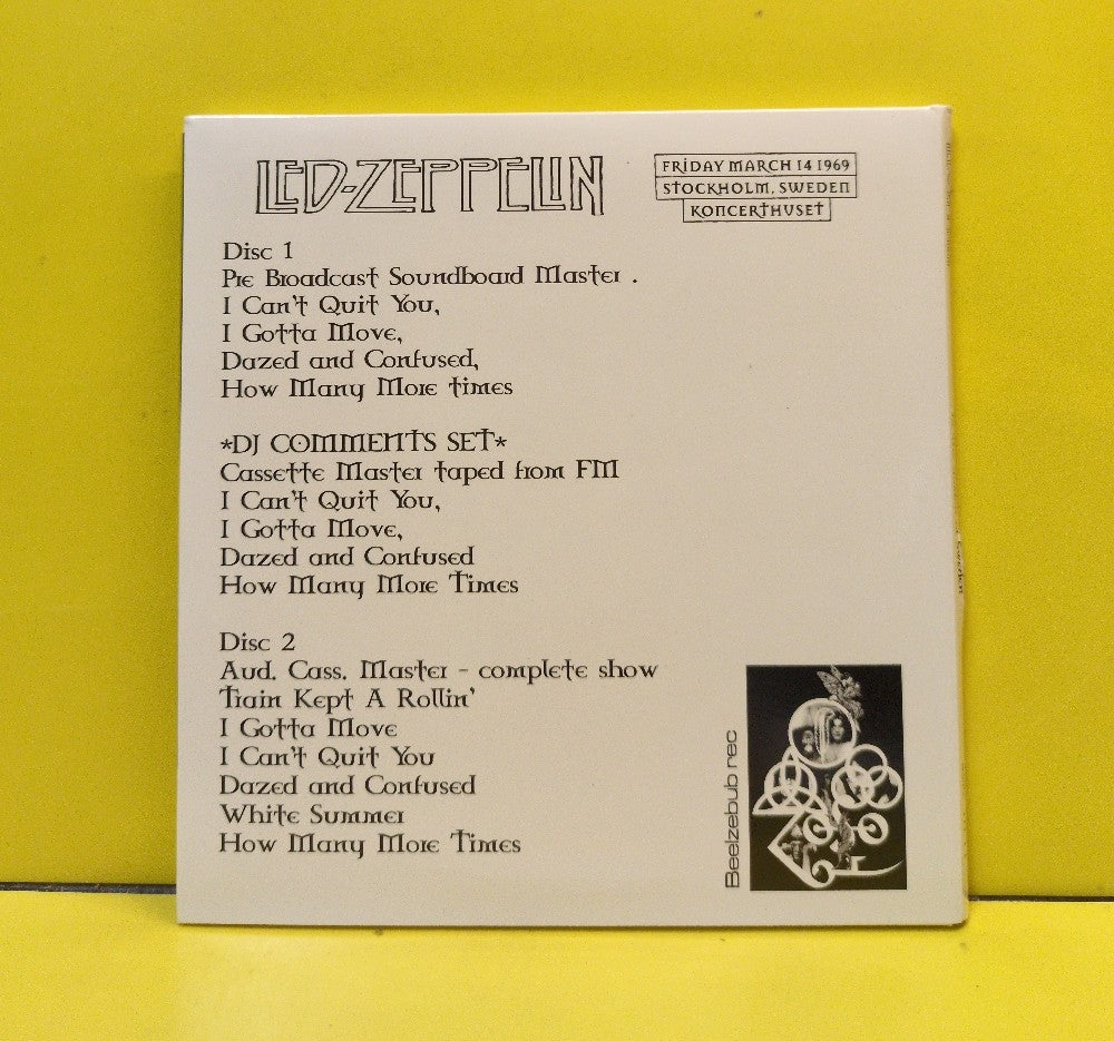 Led Zeppelin - In The Garden Of Sweden - BSD 10-11 - Used - EX - CDs - 2xCD - Unofficial Release