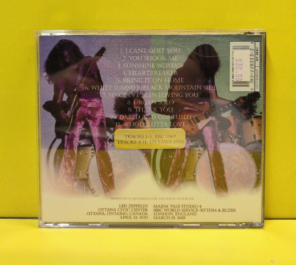 Led Zeppelin - Ottawa Sunshine - 1998 - LZOTCDJPN69 - Used - VG++ - CDs - Unofficial Release - Japan Import