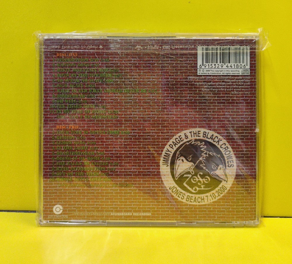 Jimmy Page & The Black Crowes - Hots On For New York - 2000 - SOBO-011/012 - New - Sealed - CDs - 2xCD - Unofficial Release - Japan Import