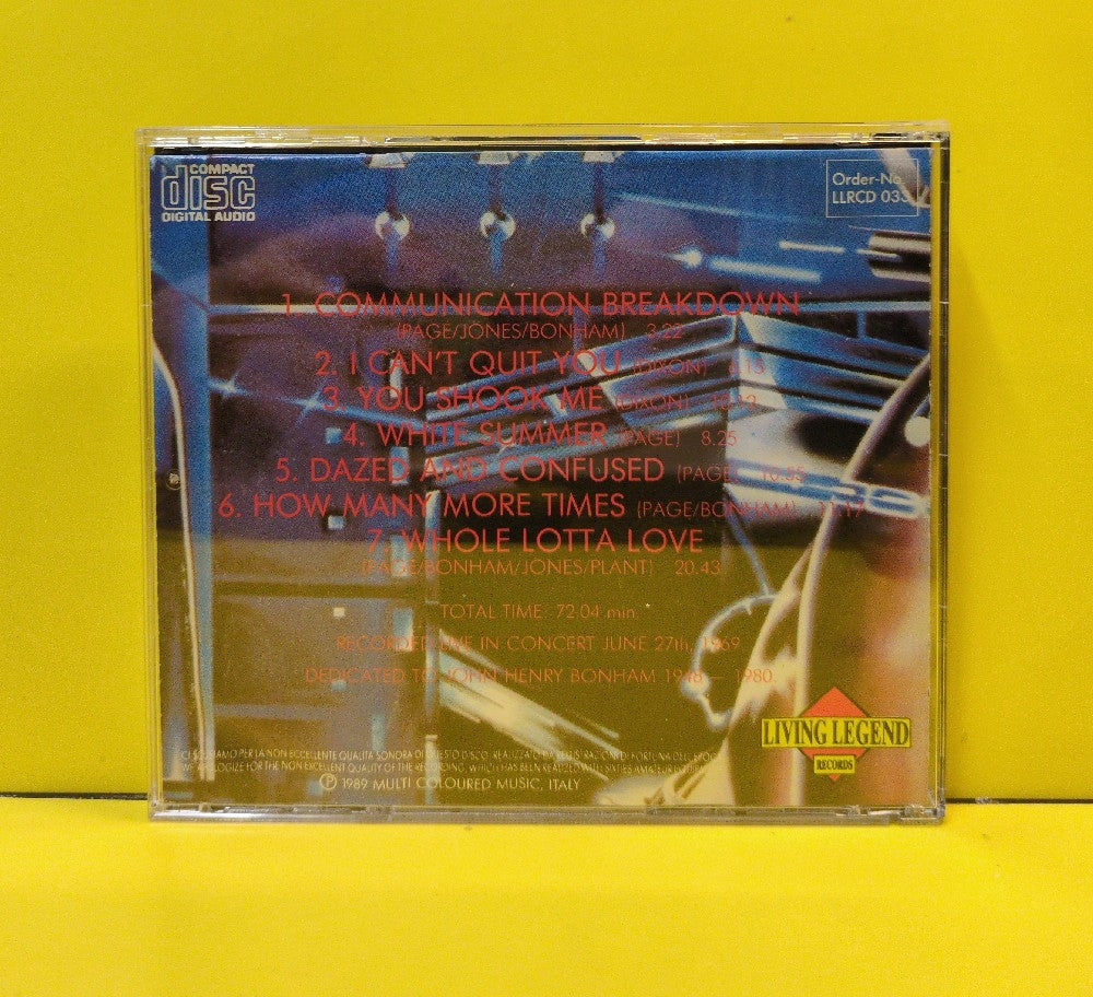 Led Zeppelin - Mess Of Blues - 1989 - LLRCD 033 - Used - VG++ - CDs - Unofficial Release - Italy Import
