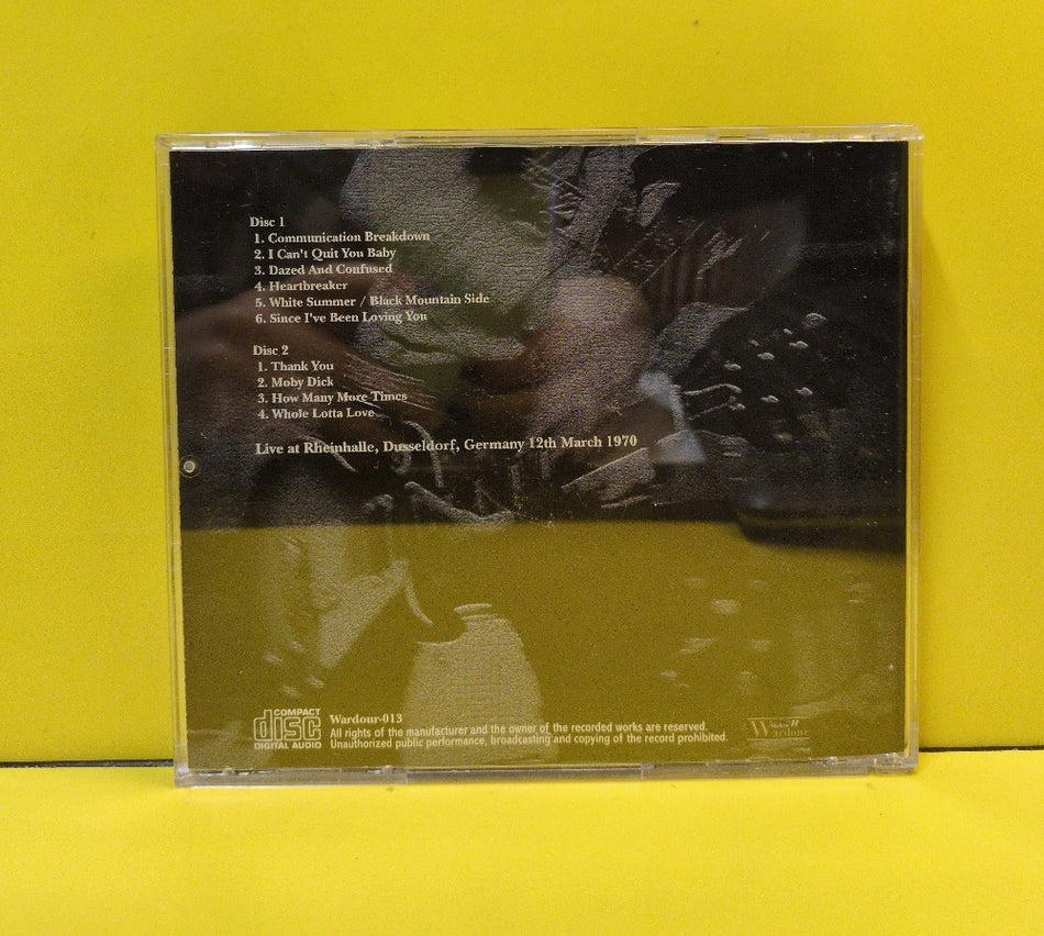 Led Zeppelin - Dusseldorf 1970 Raw Master - 2005 - Wardour-013 - Used - VG++ - CDs - 2xCD - Unofficial Release - Japan Import