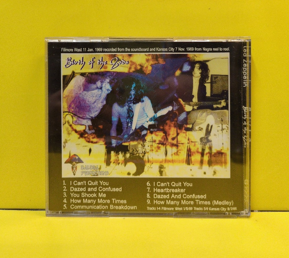 Led Zeppelin - Birth Of The Gods - 1995 - BP-0001 - Used - EX - CDs - Unofficial Release - Taiwan Import