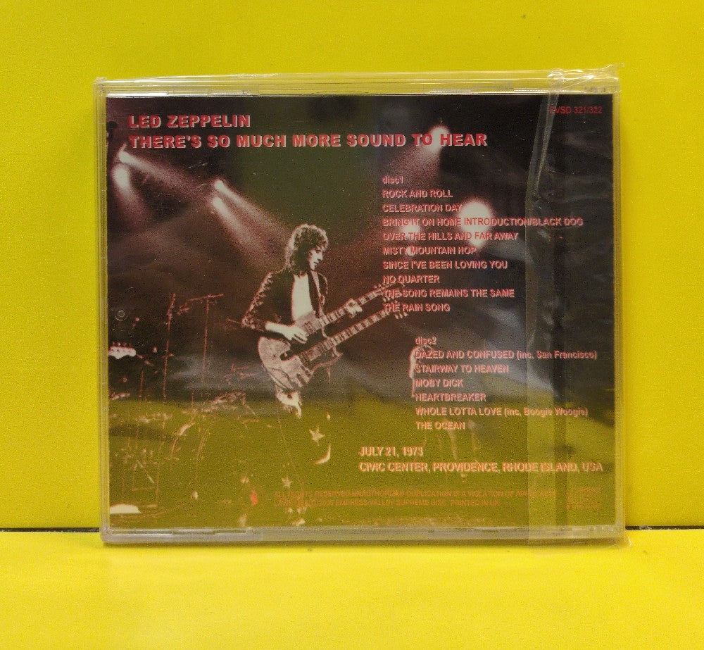 Led Zeppelin - There's So Much More Sound To Hear - 2005 - EVSD 321/322 - New - Sealed - CDs - 2xCD - Unofficial Release - Japan Import