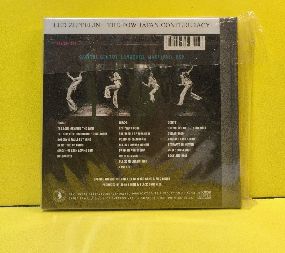 Led Zeppelin - The Powhatan Confederacy - 2007 - EVSD 495/496/497 - New - Sealed - CDs - 3xCD - Unofficial Release - Japan Import - Booklet Case