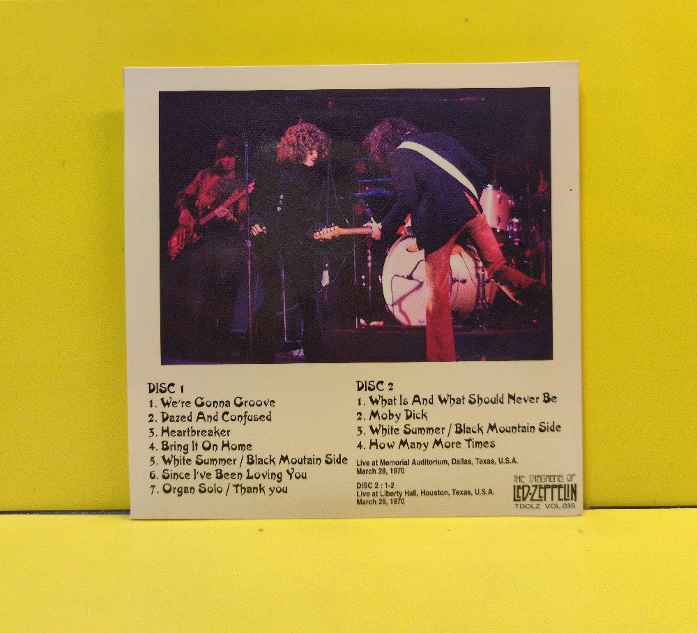Led Zeppelin - Texas, Two Steps - 1997 - TDOLZ VOL.035 - Used - EX - CDs - 2xCD - Unofficial Release - Japan Import