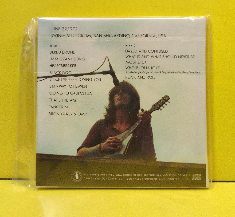 Led Zeppelin - Swinging In San Bernardino - 2004 - EVSD 303/304 - New - Sealed - CDs - 2xCD - Unofficial Release - Japan Import