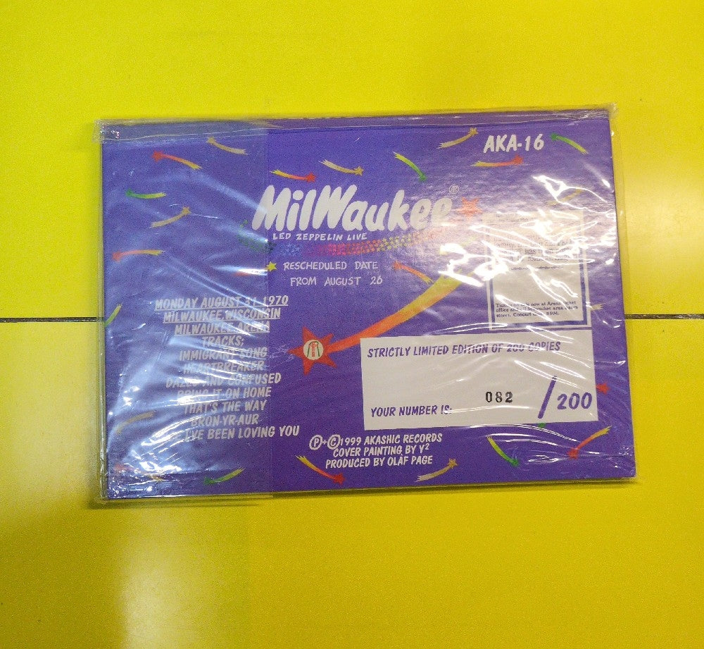 Led Zeppelin - Milwaukee - 1999 - AKA-16 - Used - EX - CDs - Unofficial Release - Limited Edition - Numbered - Japan Import