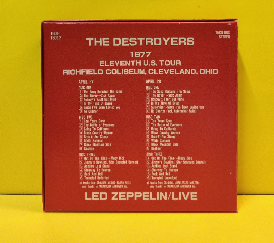 Led Zeppelin - The Destroyers - 2019 - T6CD-BOX - Used - EX - CDs - Unofficial Release - Limited Edition - Numbered