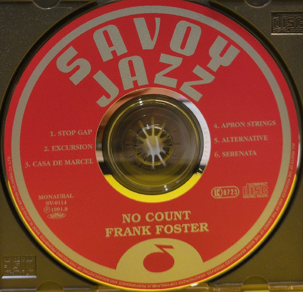 Frank Foster - No Count - 1991 - SV-0114 - Used - EX - CDs - Japan Import