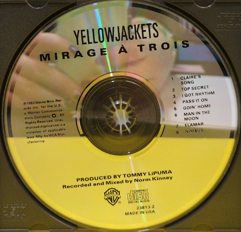 The Yellowjackets - Mirage À Trois - 23813-2 - Used - EX - CDs - Reissue - SRC