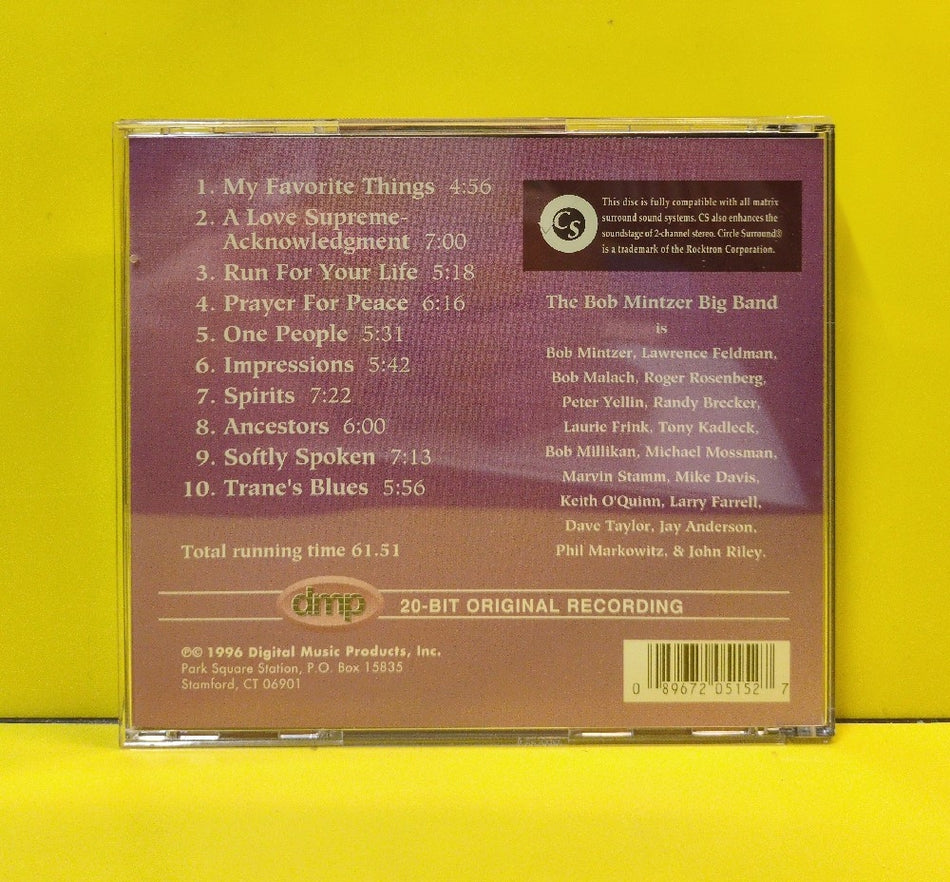 Bob Mintzer - Big Band Trane - 1996 - CD-515 - Used - VG++ - CDs