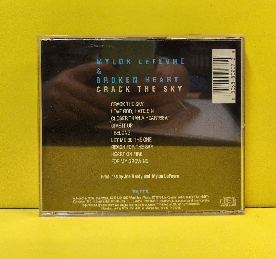 Mylon LeFevre & Broken Heart - Crack The Sky - 1988 - 7016841618 - Used - EX - CDs