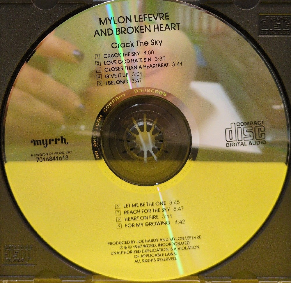Mylon LeFevre & Broken Heart - Crack The Sky - 1988 - 7016841618 - Used - EX - CDs