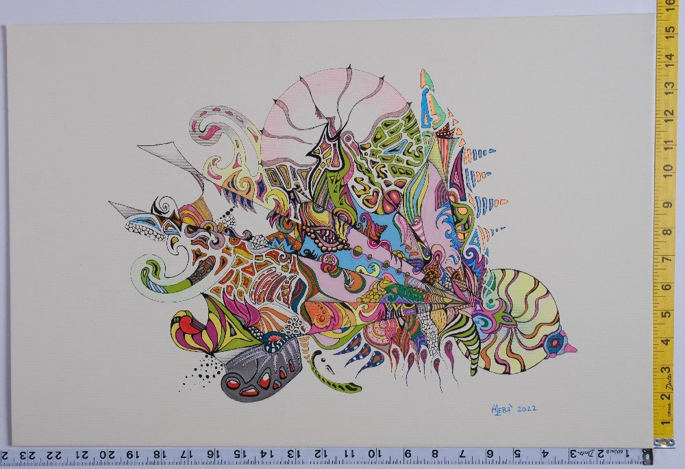 Aleba - Untitled Drawing - 2022 - New - Art