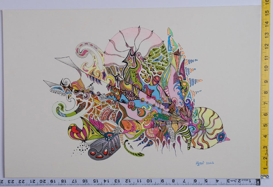 Aleba - Untitled Drawing - 2022 - New - Art