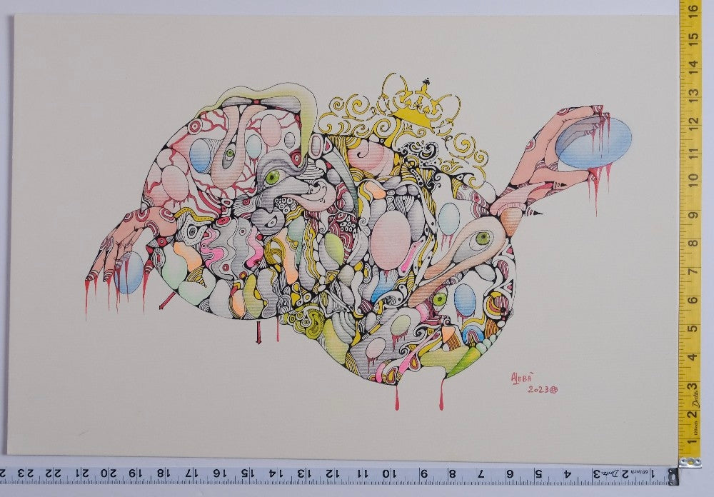 Aleba - Untitled Drawing - 2023 - New - Art