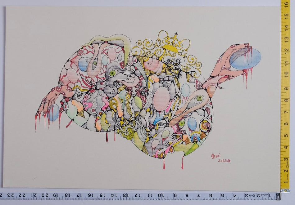 Aleba - Untitled Drawing - 2023 - New - Art