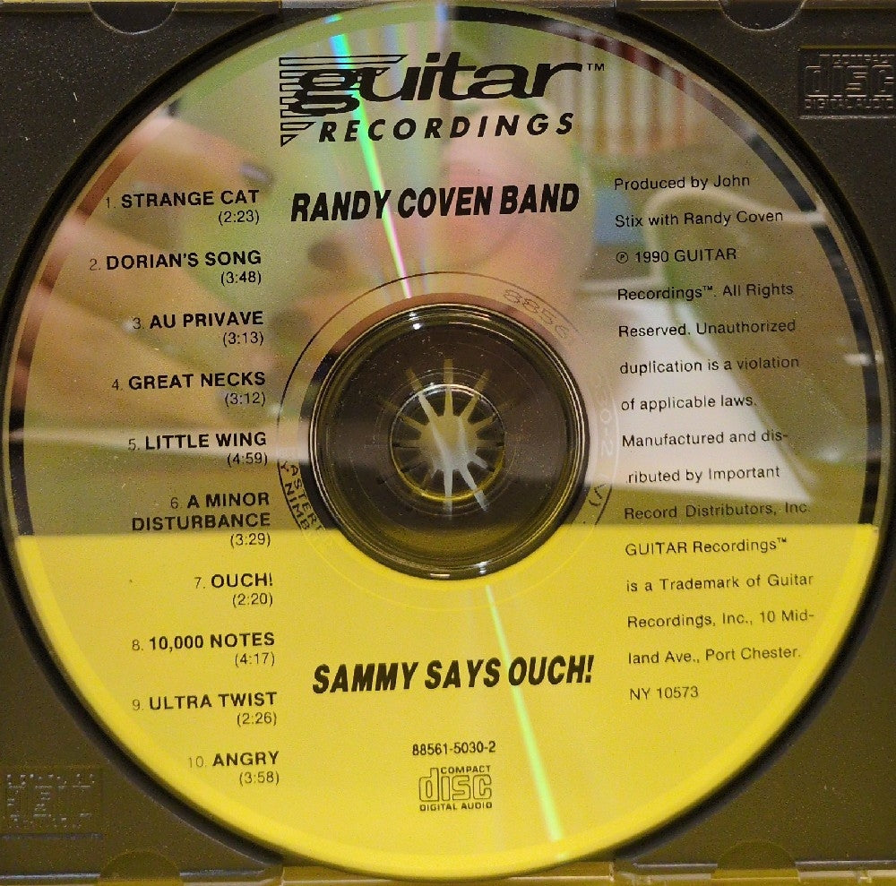 The Randy Coven Band - Sammy Says Ouch! - 1990 - 88561-5030-2 - Used - EX - CDs