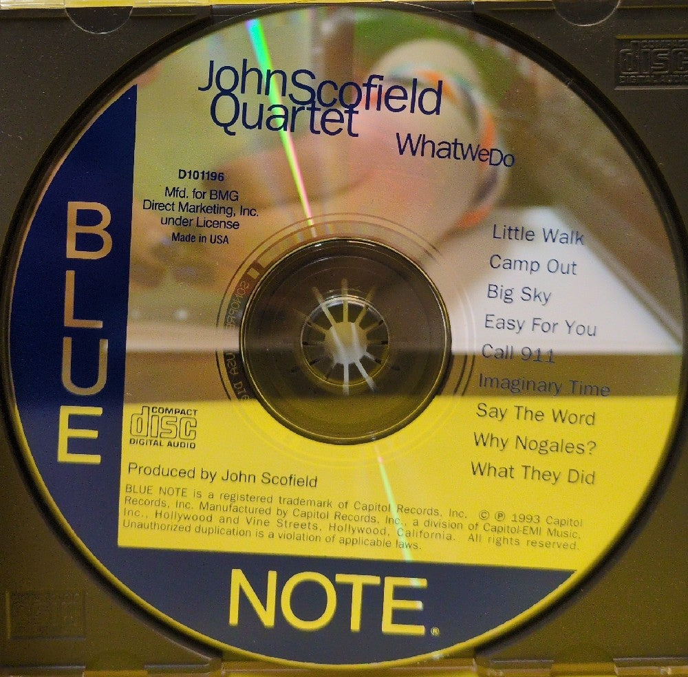 John Scofield Quartet - What We Do - 1993 - D101196 - Used - VG+ - CDs - BMG Club Edition