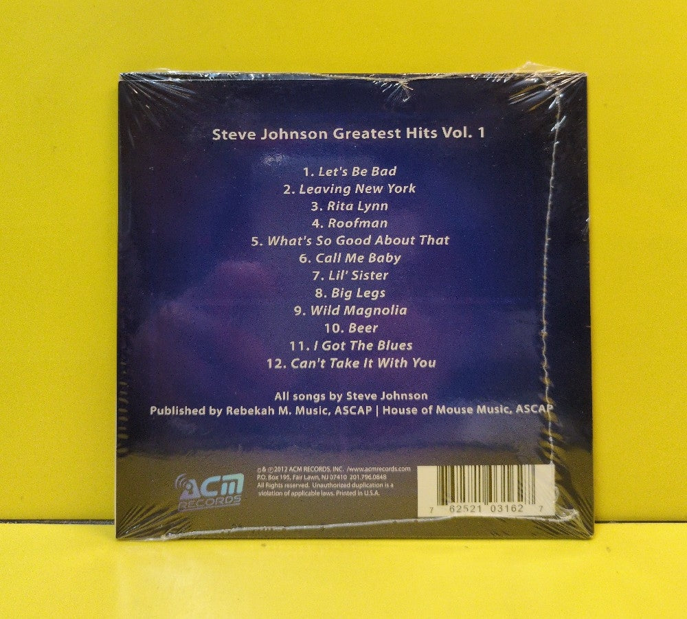 Steve Johnson - Greatest Hits Vol. 1 - 2012 - New - Sealed - CDs - Cardboard Sleeve