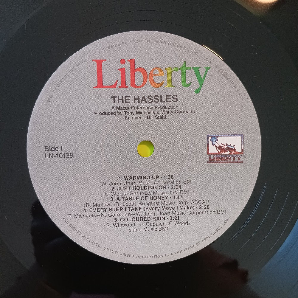 The Hassles - The Hassles / Self Titled - 1981 - LN-10138 - Used - VG++ - Vinyl
