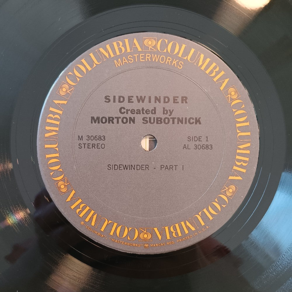 Morton Subotnik - Sidewinder - 1971 - M 30683 - Used - VG++ - Vinyl