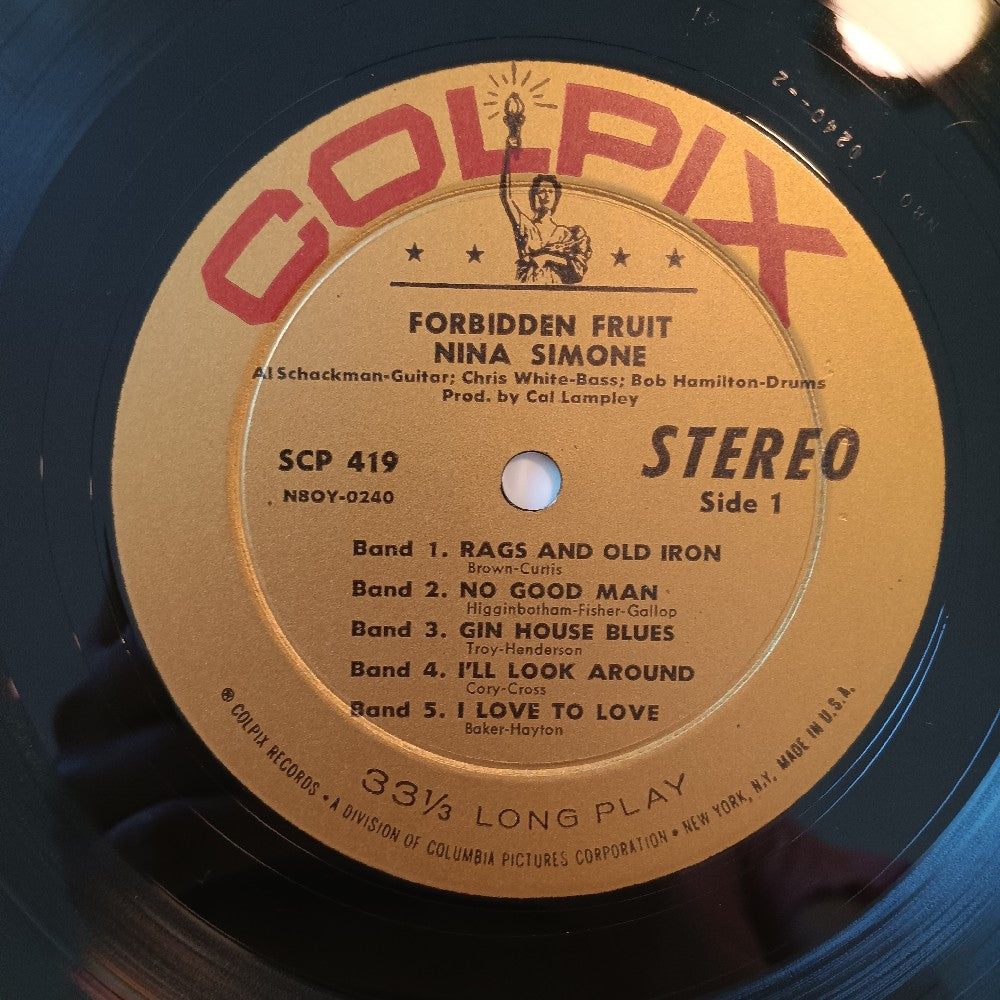 Nina Simone - Forbidden Fruit - 1961 - SCP 419 - Used - VG++ - Vinyl