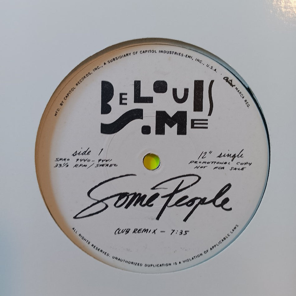 Belouis Some - Some People 12" PROMO - SPRO-9440-9441 - Used - EX - Vinyl