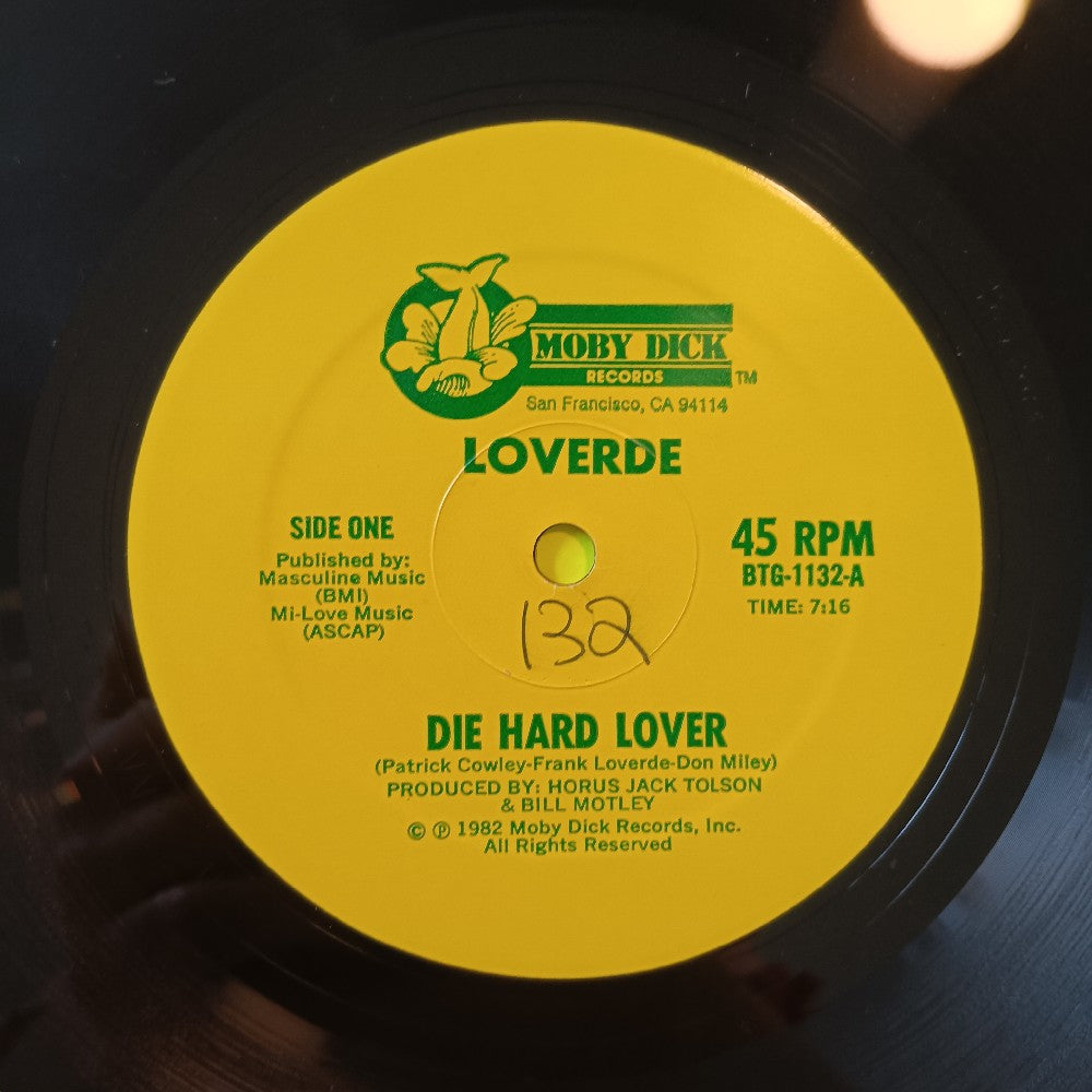 Loverde - Die Hard Lover 12" PROMO - 1982 - BTG-1132 - Used - VG++ - Vinyl