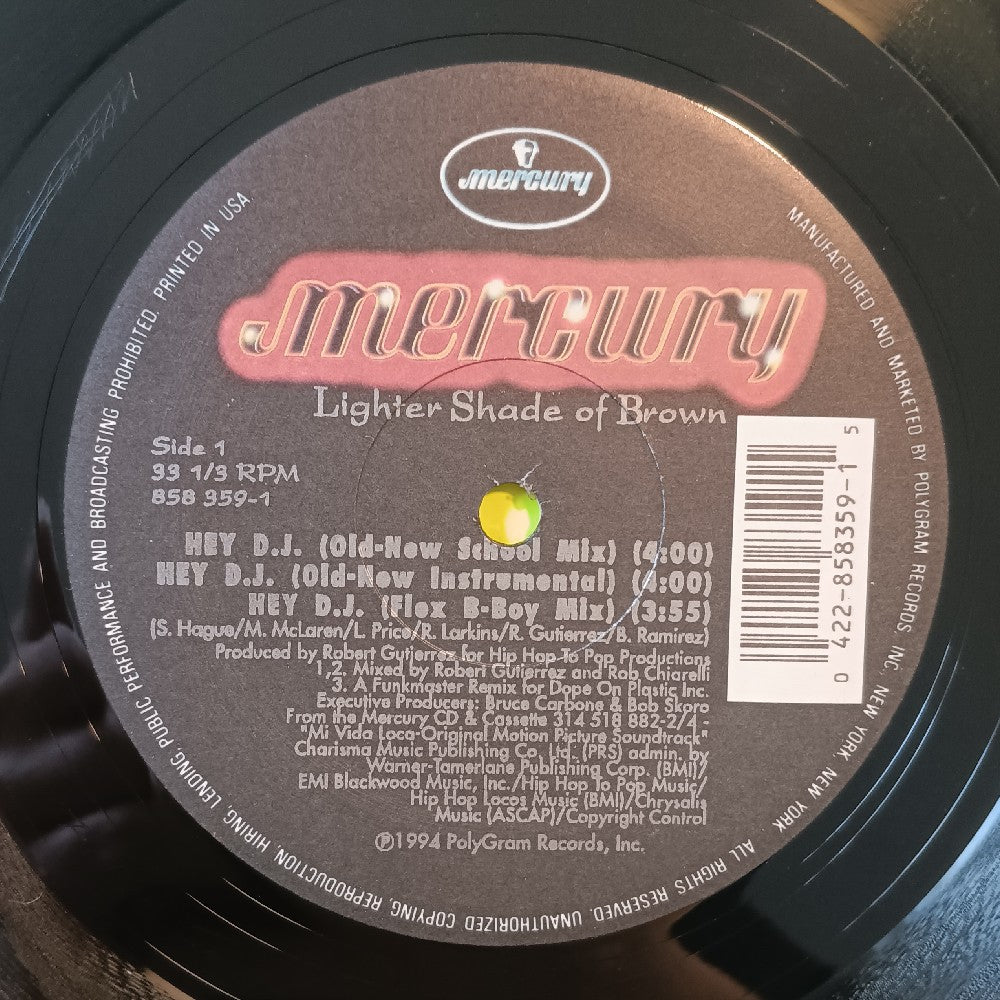 Lighter Shade Of Brown - Hey D.J. 12" - 1994 - 858 359-1 - Used - VG++ - Vinyl