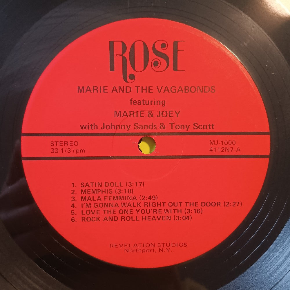 Marie & The Vagabonds - Featuring Joey And Marie AUTOGRAPHED - 1974 - MJ 1000 - Used - VG++ - Vinyl