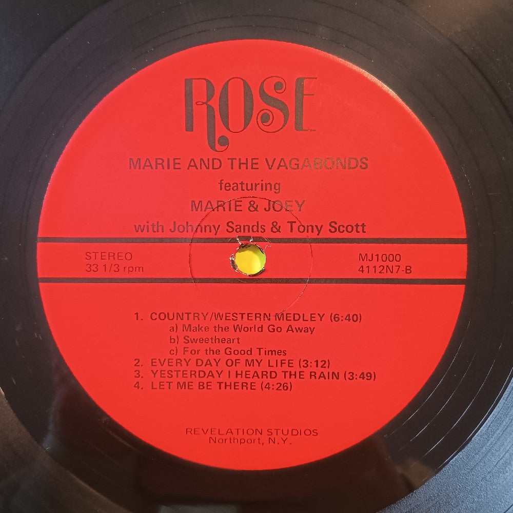 Marie & The Vagabonds - Featuring Joey And Marie AUTOGRAPHED - 1974 - MJ 1000 - Used - VG++ - Vinyl