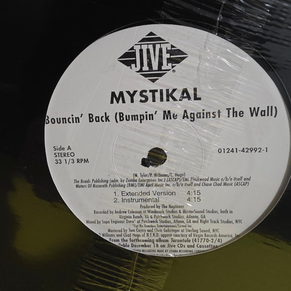 Mystikal - Bouncin' Back (Bumpin' Me Against The Wall) - 2001 - 01241-42992-1 - New - Sealed - Vinyl