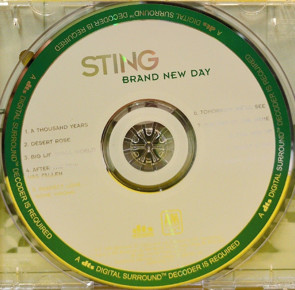 Sting - Brand New Day - 2000 - 69286-01061-2-3 - Used - VG++ - CDs - Reissue - Multichannel - Jewel Case - DTS