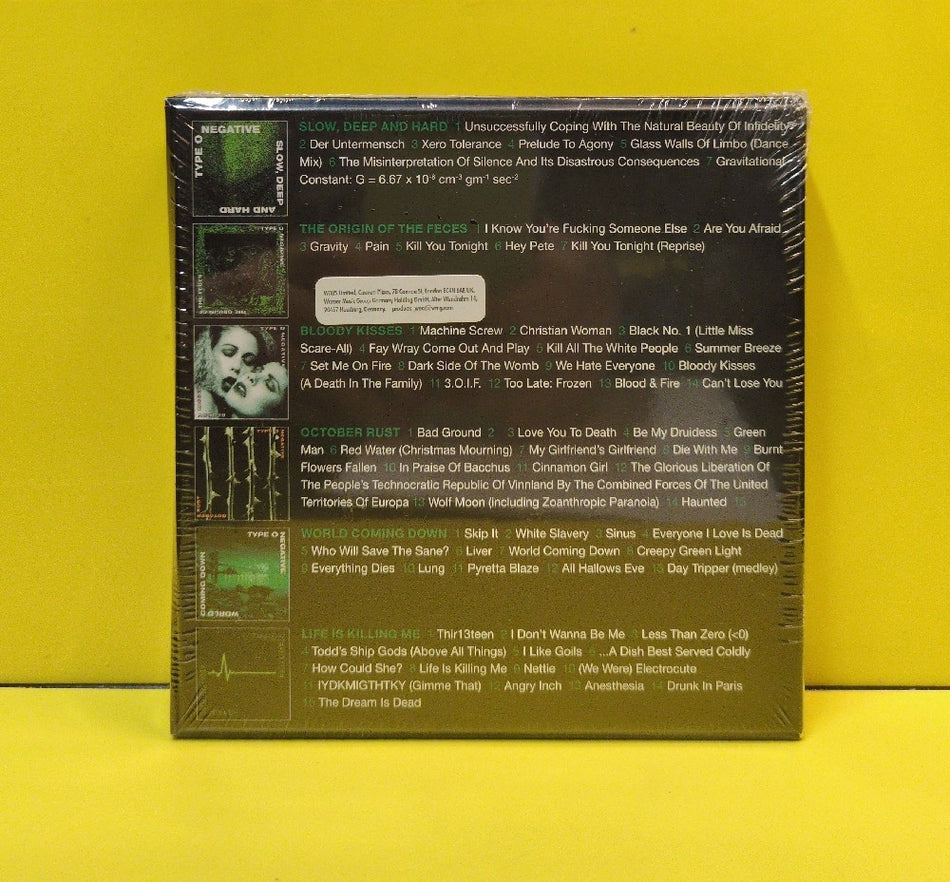 Type O Negative - The Complete Roadrunner Collection 1991-2003 - 2013 - 1686176162 - New - Sealed - CDs - 6xCD Box Set - European Import