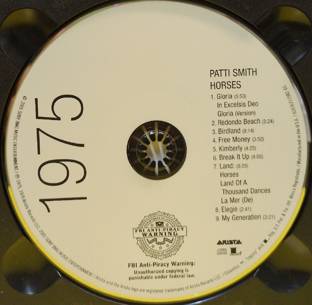 Patti Smith - Horses / Horses - 2005 - 82876711982 - Used - EX - CDs - 2xCD - Legacy Edition