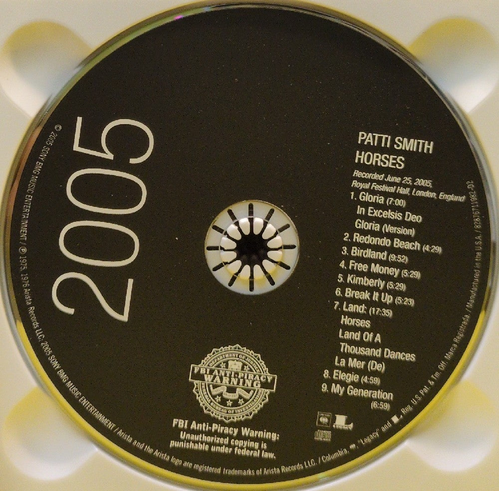 Patti Smith - Horses / Horses - 2005 - 82876711982 - Used - EX - CDs - 2xCD - Legacy Edition