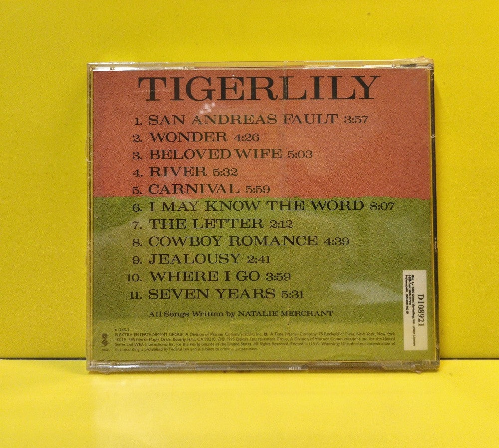 Natalie Merchant - Tigerlily - 1995 - 61745-2 / D108921 - New - Sealed - CDs - BMG Club Edition