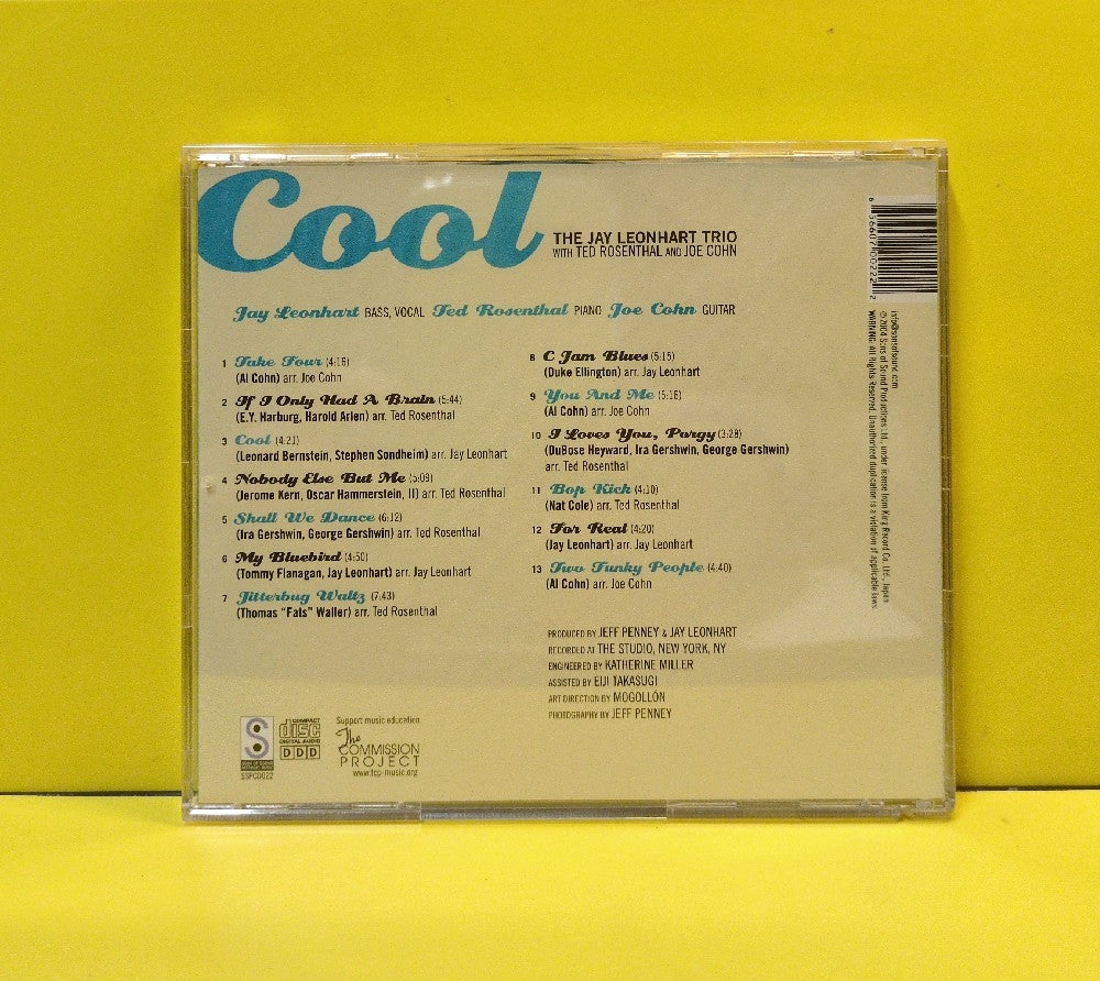 The Jay Leonhart Trio - Cool - 2004 - SSPCD022 - Used - EX - CDs