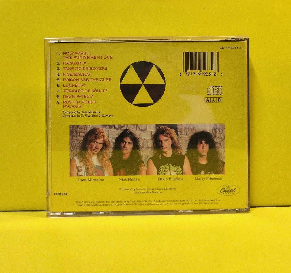 Megadeth - Rust In Peace - 1990 - CDP 7 91935 2 - Used - EX - CDs