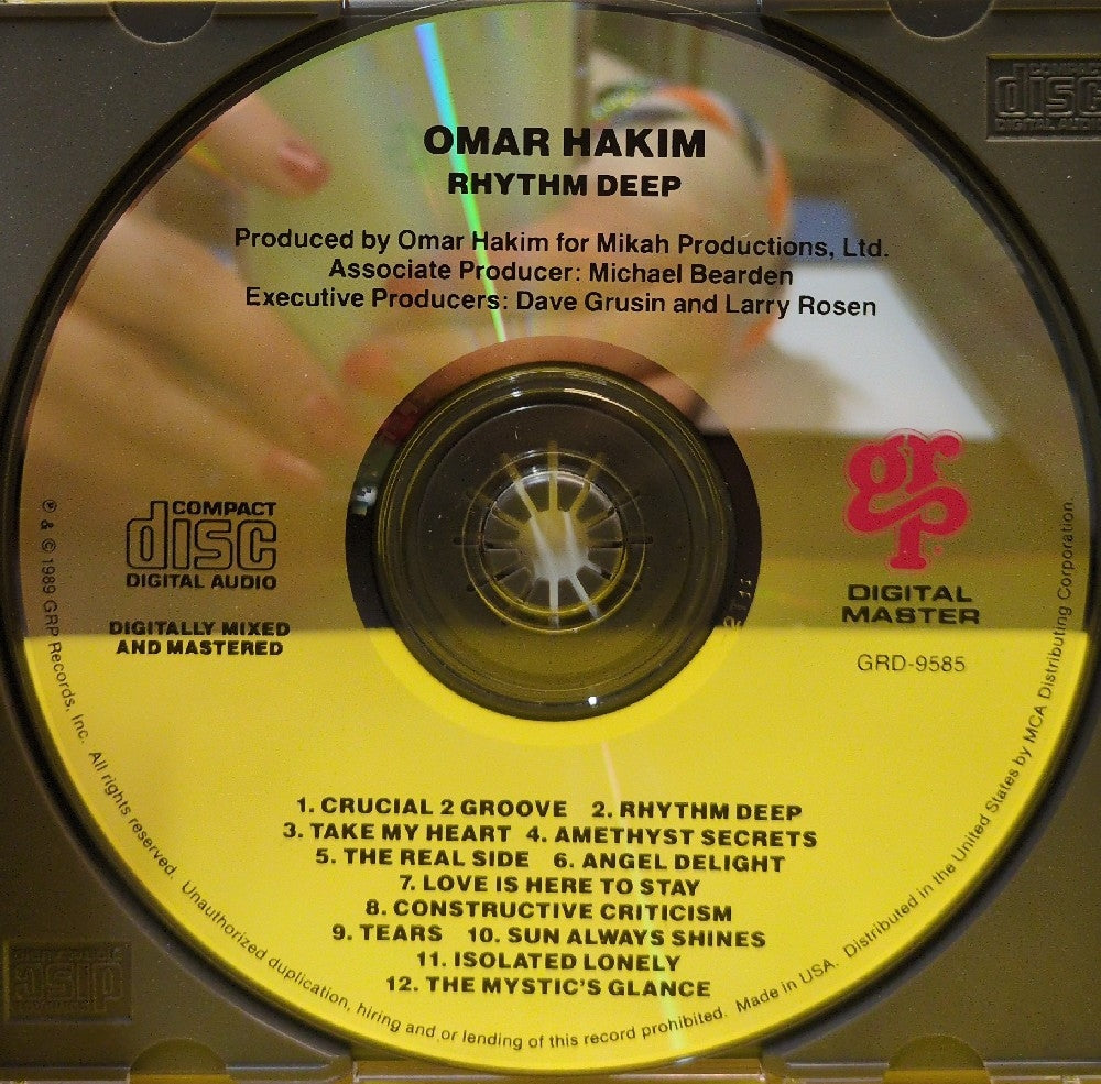 Omar Hakim - Rhythm Deep - 1989 - GRD-9585 - Used - EX - CDs