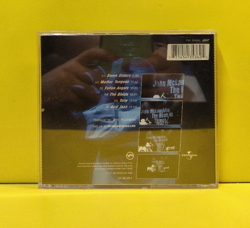 John McLaughlin - The Heart Of Things: Live In Paris - 2000 - 314 543 536-2 - Used - EX - CDs