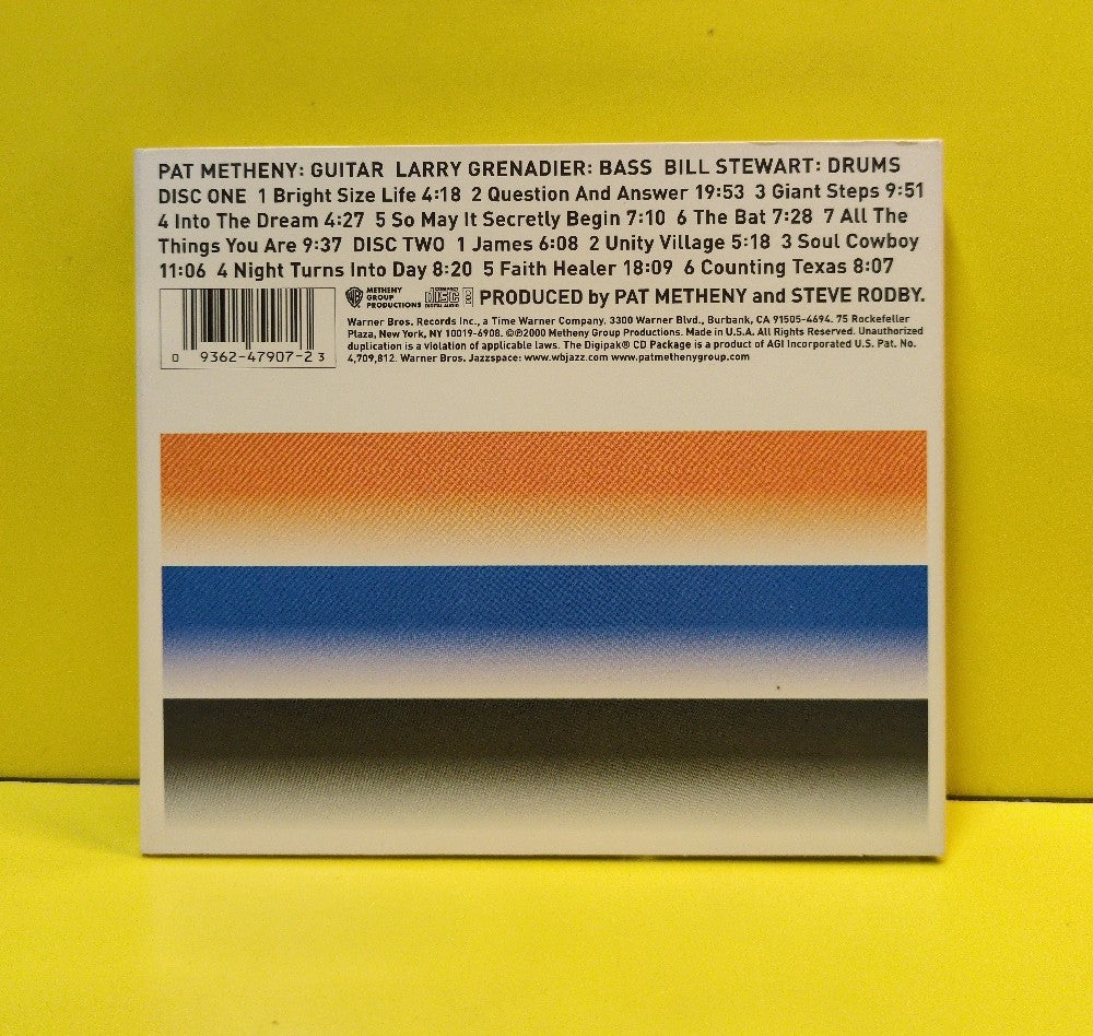 Pat Metheny - Trio → Live - 2000 - 9 47907-2 - Used - EX - CDs - 2xCD