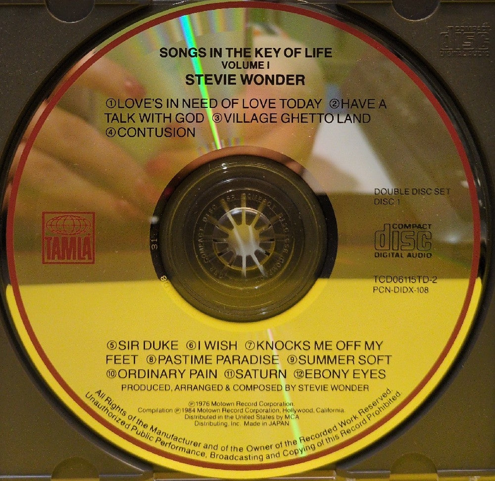 Stevie Wonder - Songs In The Key Of Life Volume I - TCD06115TD-2 / PCN-DIDX-108 - Used - EX - CDs