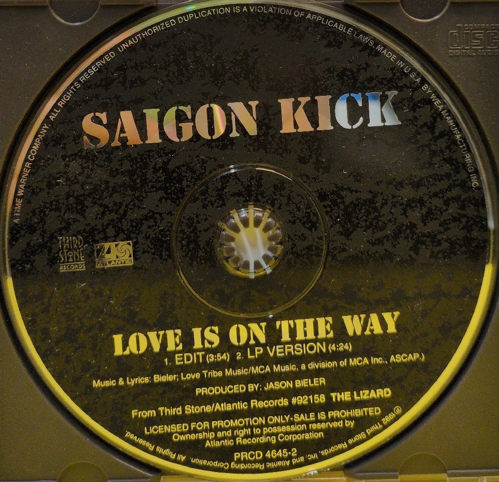 Saigon Kick - Love Is On The Way - 1992 - PRCD 4645-2 - Used - EX - CDs - CD Single - Promo