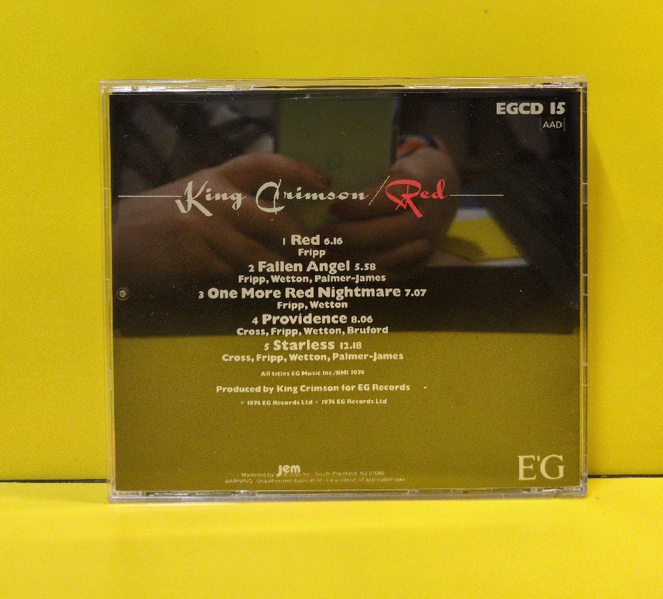 King Crimson - Red - 1986 - EGCD 15 - Used - EX - CDs - Reissue - Jem