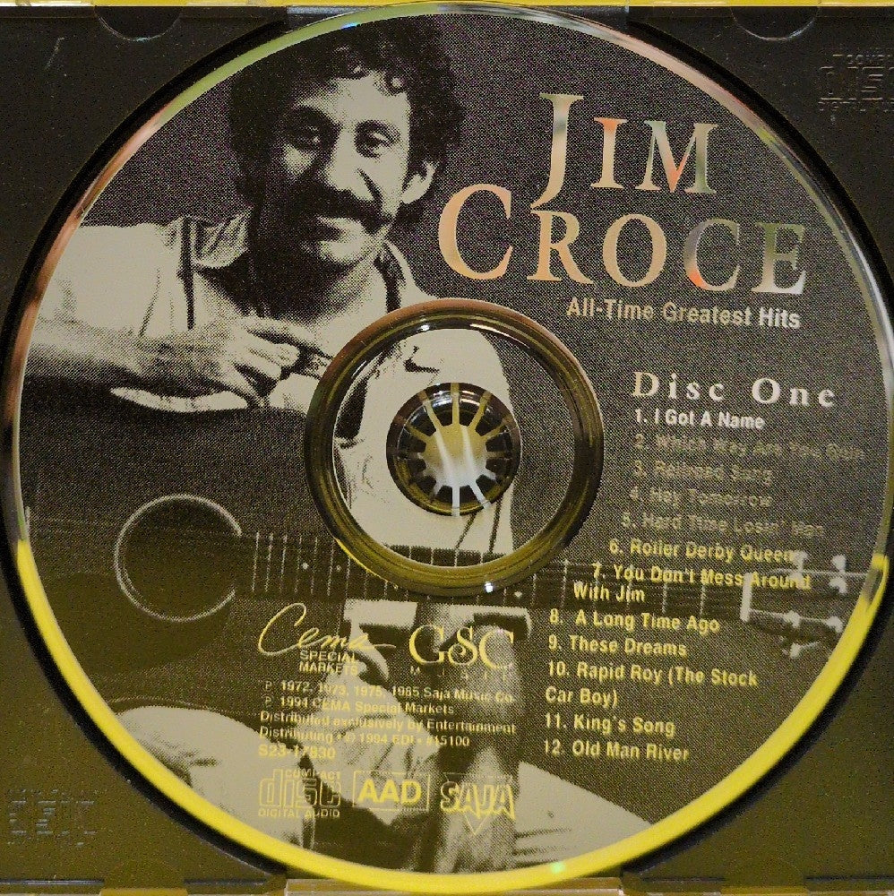 Jim Croce - 36 All-Time Greatest Hits - 1994 - #15100 - Used - EX - CDs - 3xCD Set