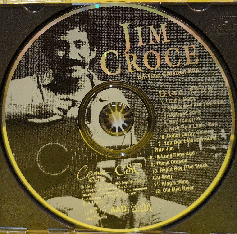Jim Croce - 36 All-Time Greatest Hits - 1994 - #15100 - Used - EX - CDs - 3xCD Set
